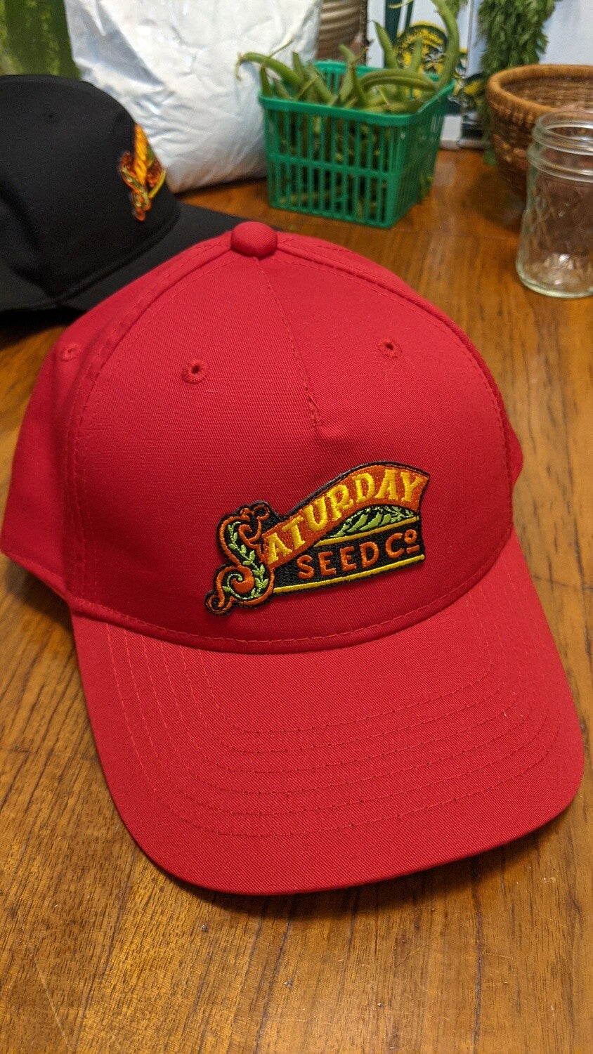 Red Saturday Seed Co. snap back hat